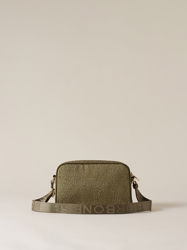 Tracolla di tessuto riciclato OP - ECO LINE BORSA CAMERA CASE  - Borbonese