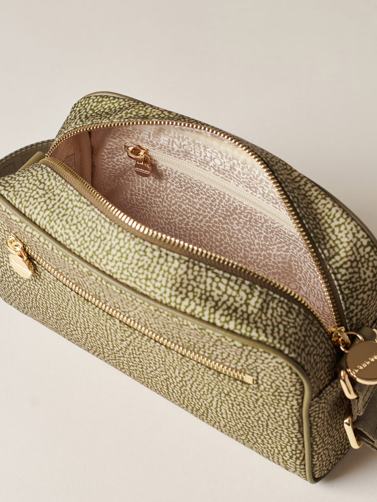 Tracolla di tessuto riciclato OP - ECO LINE BORSA CAMERA CASE  - Borbonese