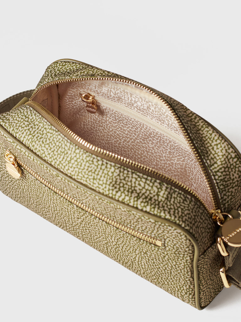 Tracolla di tessuto riciclato OP - ECO LINE BORSA CAMERA CASE  - Borbonese