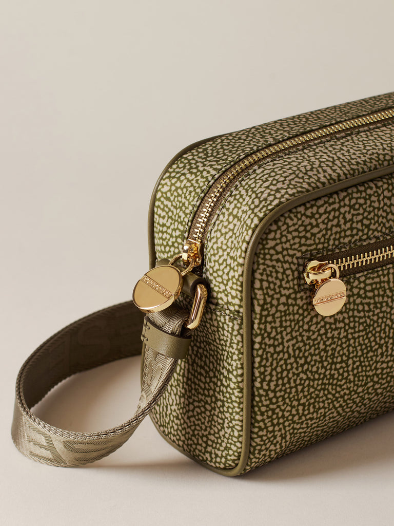 Tracolla di tessuto riciclato OP - ECO LINE BORSA CAMERA CASE  - Borbonese