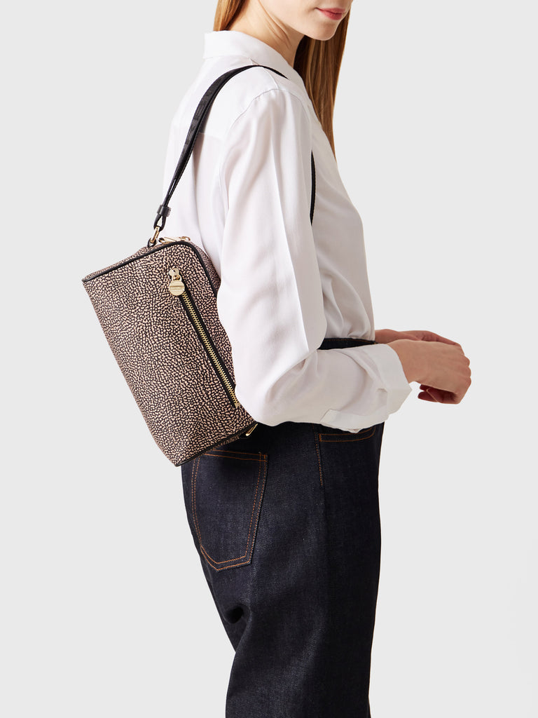 Tracolla di tessuto riciclato OP - ECO LINE BORSA CAMERA CASE  - Borbonese