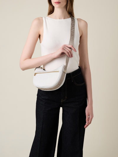 ECO LINE LUNA BAG MINI - White addiction - Borbonese