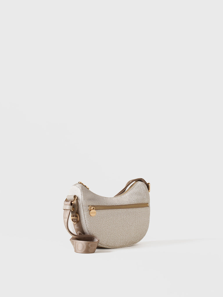Tracolla di Tessuto Riciclato OP - ECO LINE LUNA BAG MINI - Borbonese