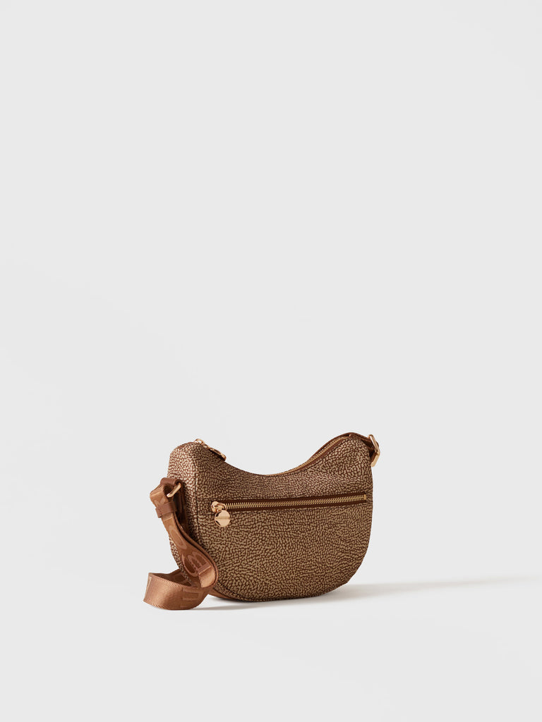 Tracolla di Tessuto Riciclato OP - ECO LINE LUNA BAG MINI - Borbonese