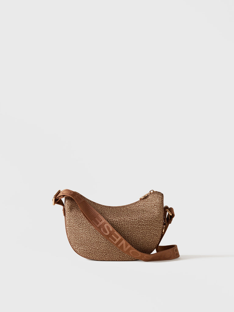 Tracolla di Tessuto Riciclato OP - ECO LINE LUNA BAG MINI - Borbonese