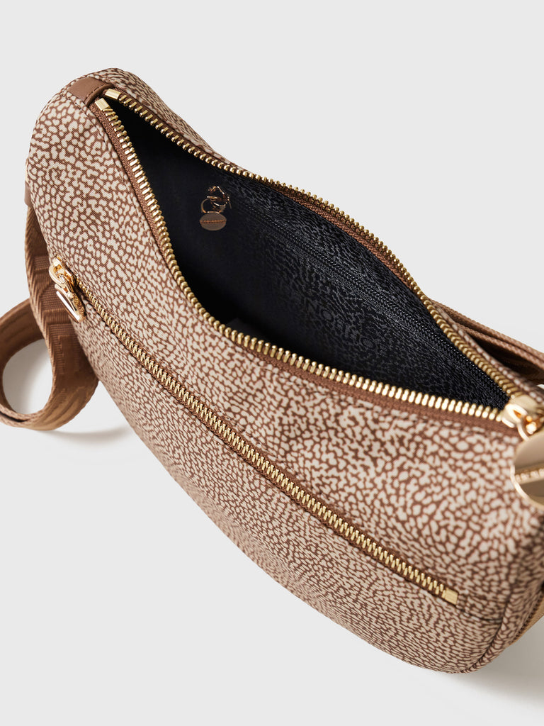 Tracolla di Tessuto Riciclato OP - ECO LINE LUNA BAG MINI - Borbonese