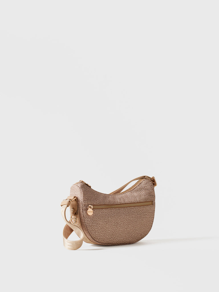 Tracolla di Tessuto Riciclato OP - ECO LINE LUNA BAG MINI - Borbonese