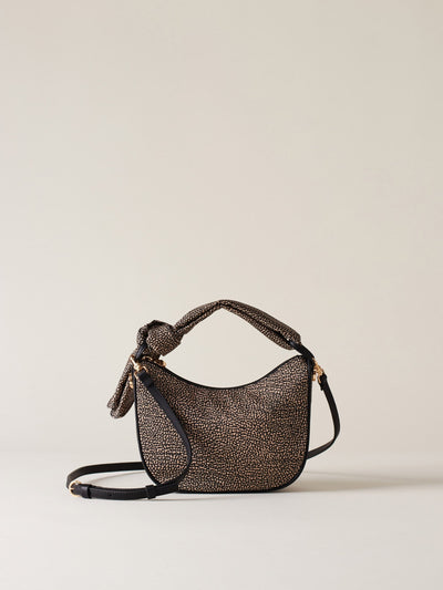 Borbonese 11 Luna Bag Petite Op Natural/Black_1