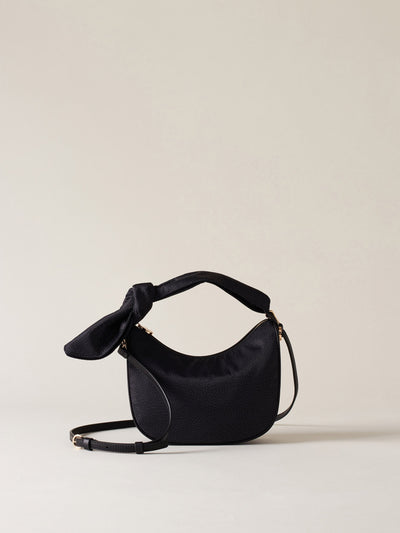 Borbonese 66 Luna Bag Petite Dark Black_1