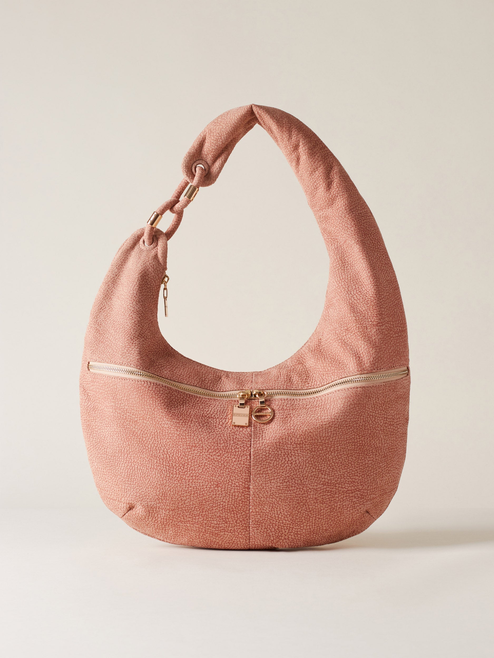 Borbonese 33 Borsa Hobo L Camoscio Op Default Title_1