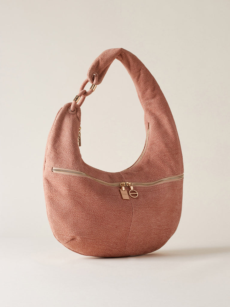 Borbonese 33 Borsa Hobo L Camoscio Op Default Title_3