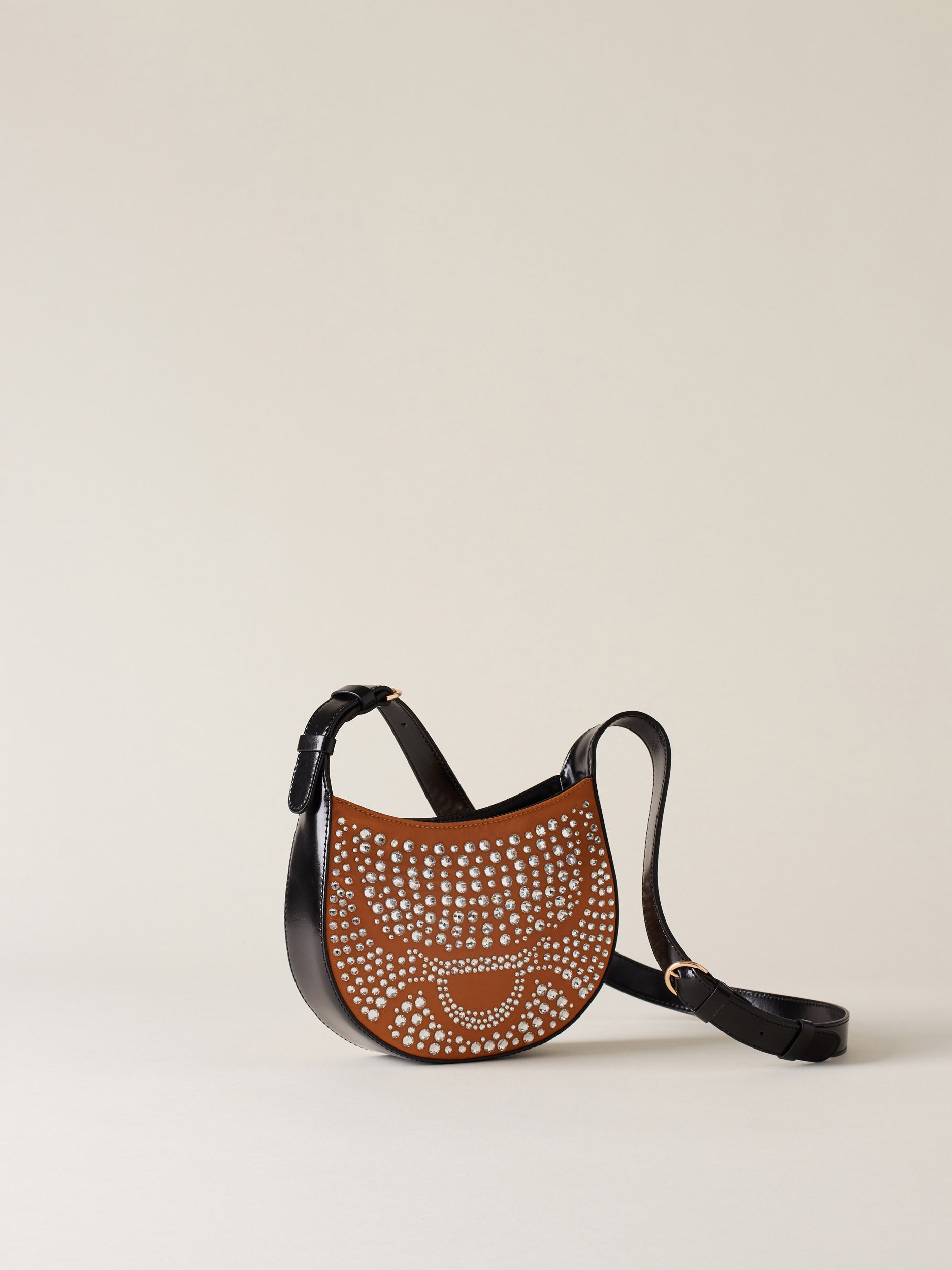 Jagger small studded outlet pebbled leather messenger bag