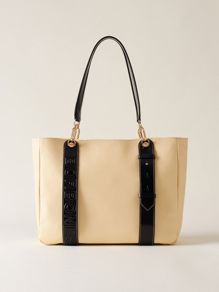 Borbonese 12 Shopper Oyster Medium Default Title_1