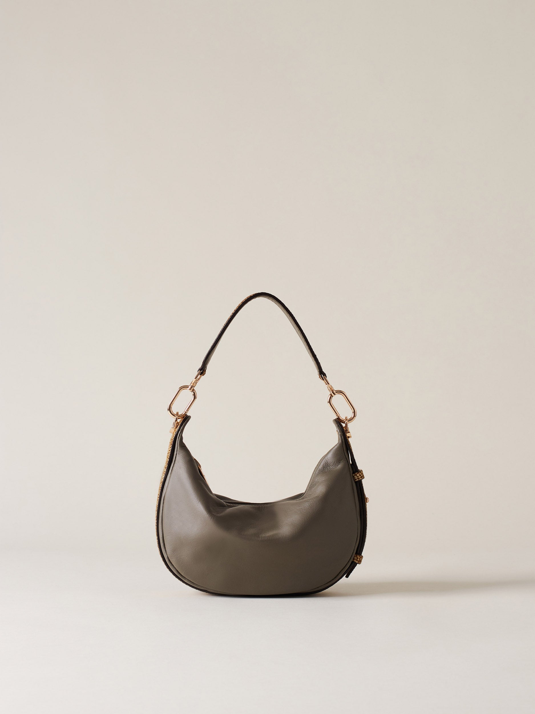 Borbonese 76 Borsa Hobo Petite Oyster Default Title_1