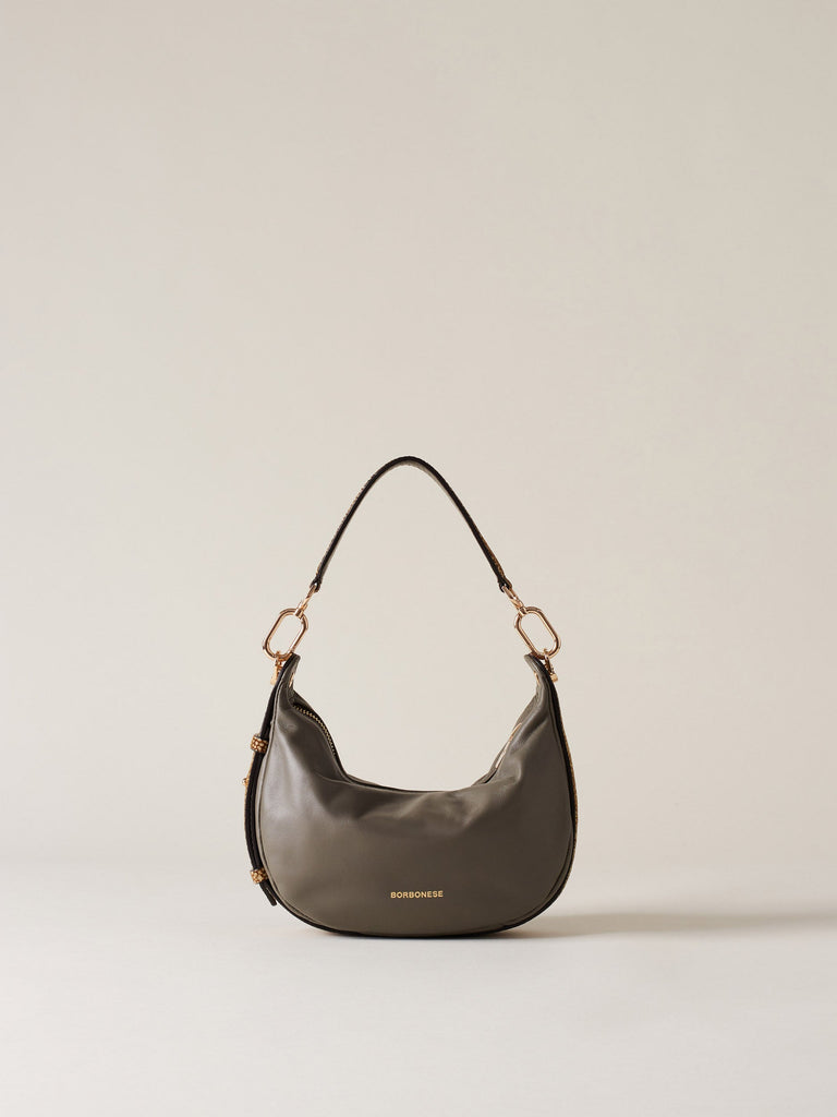 Borbonese 76 Borsa Hobo Petite Oyster Default Title_4