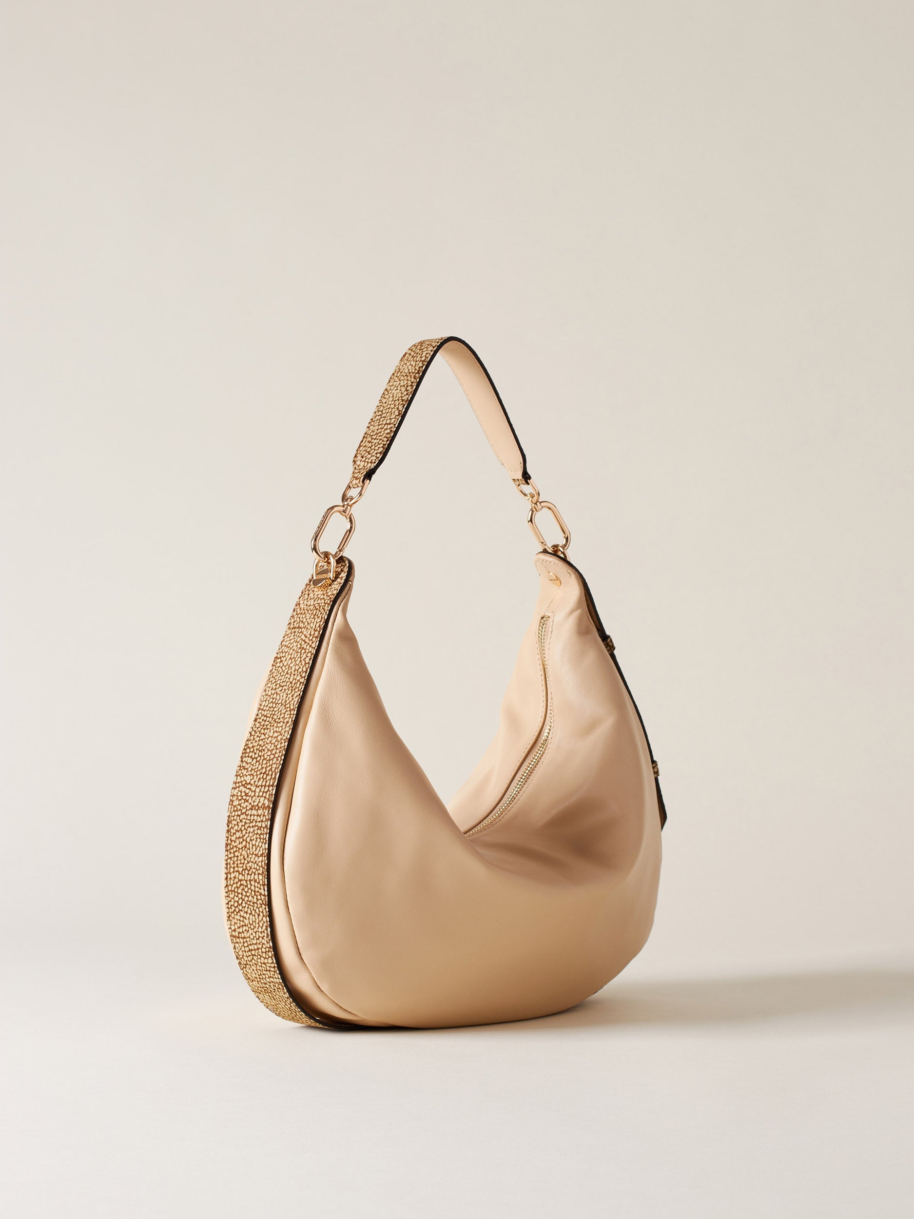 Borbonese 77 Borsa Hobo M Oyster Default Title_3