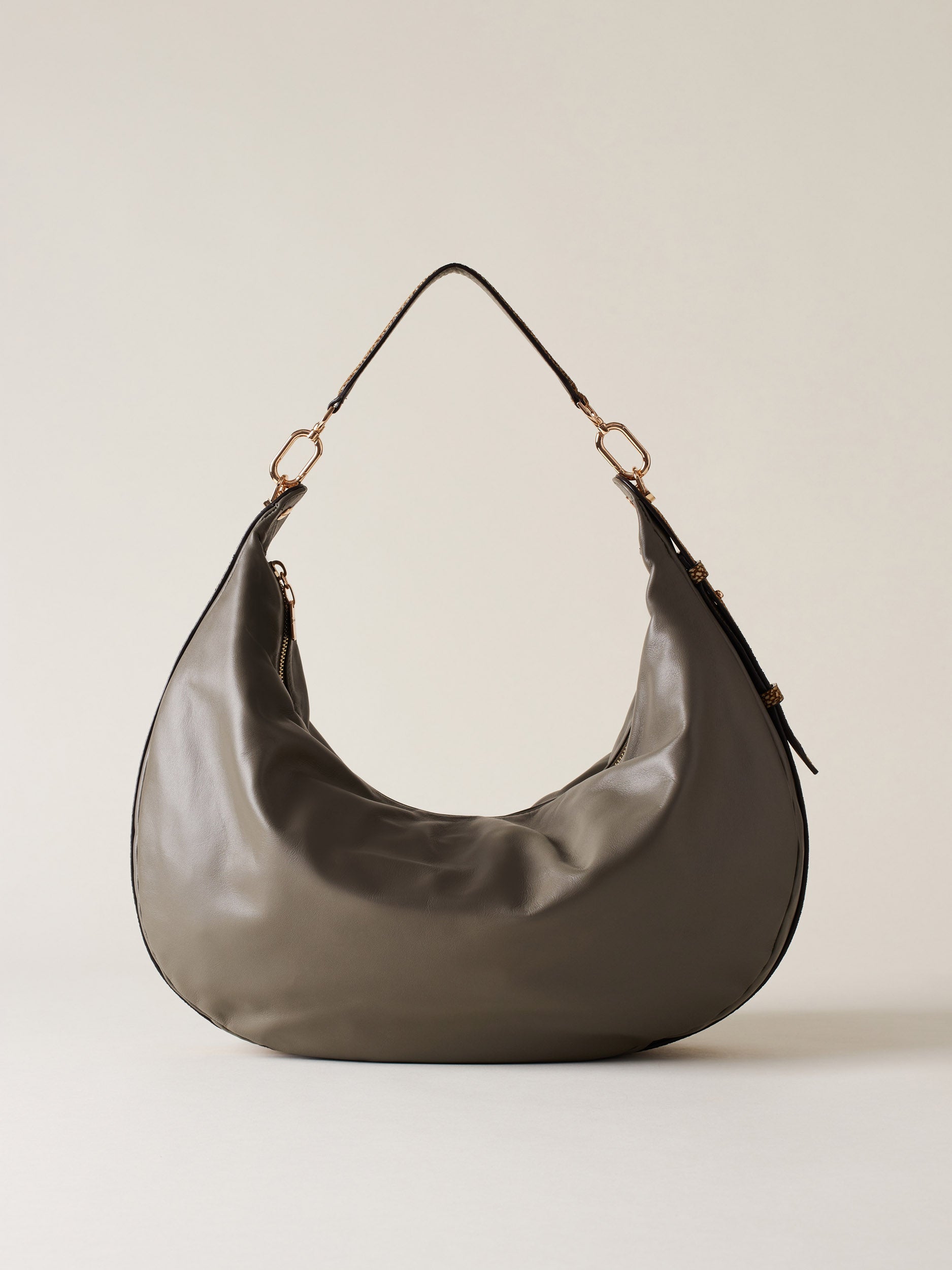 Borbonese 76 Borsa Hobo L Oyster Default Title_1