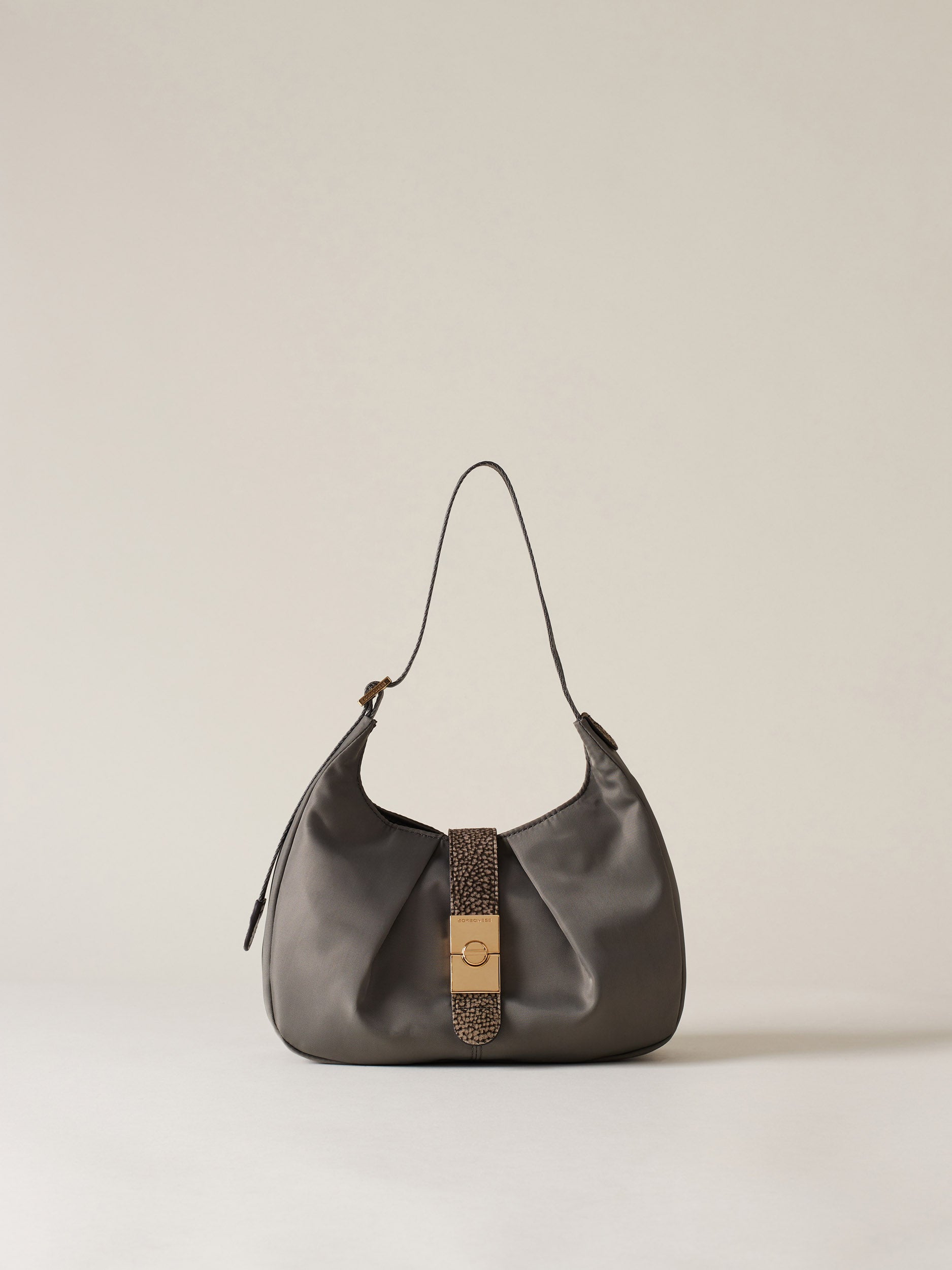 Borbonese 54 Borsa Hobo S Cortina Nylon Default Title_1