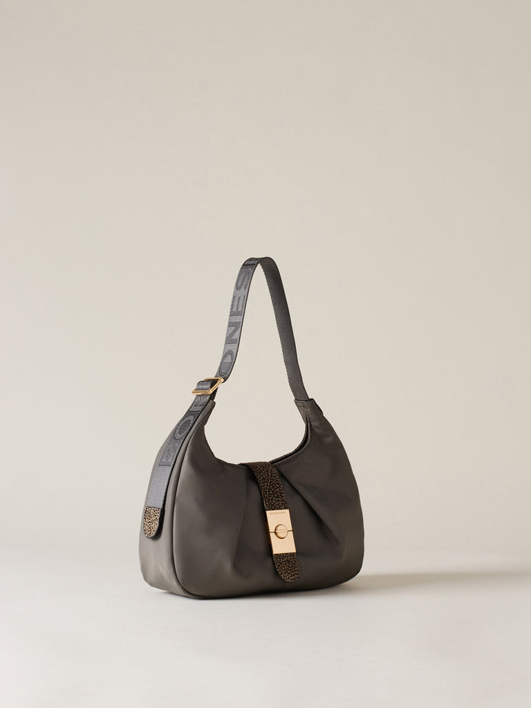 Borbonese 54 Borsa Hobo S Cortina Nylon Default Title_3