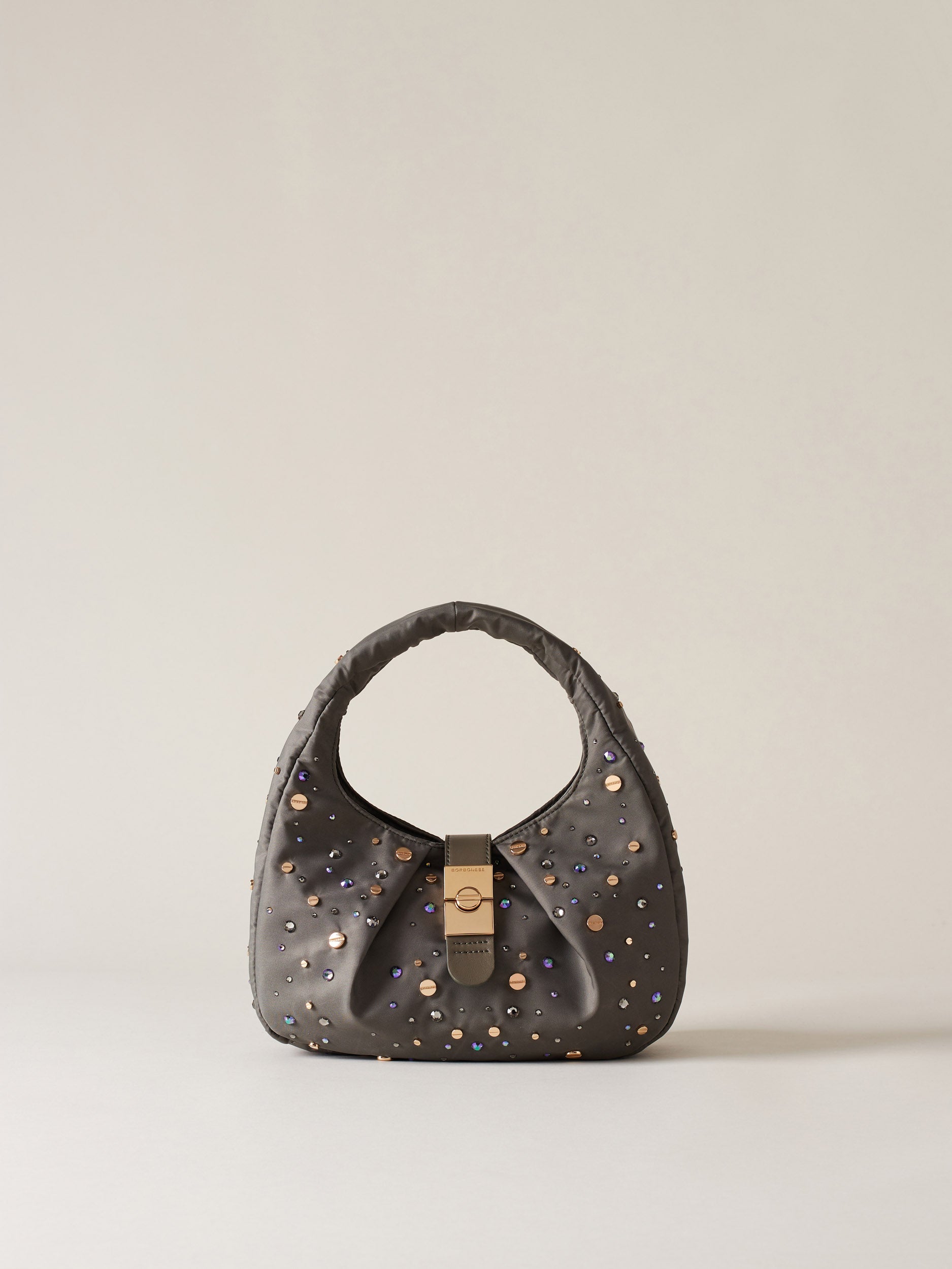 Borbonese 54 Borsa Hobo S Cortina Swarovski Default Title_1