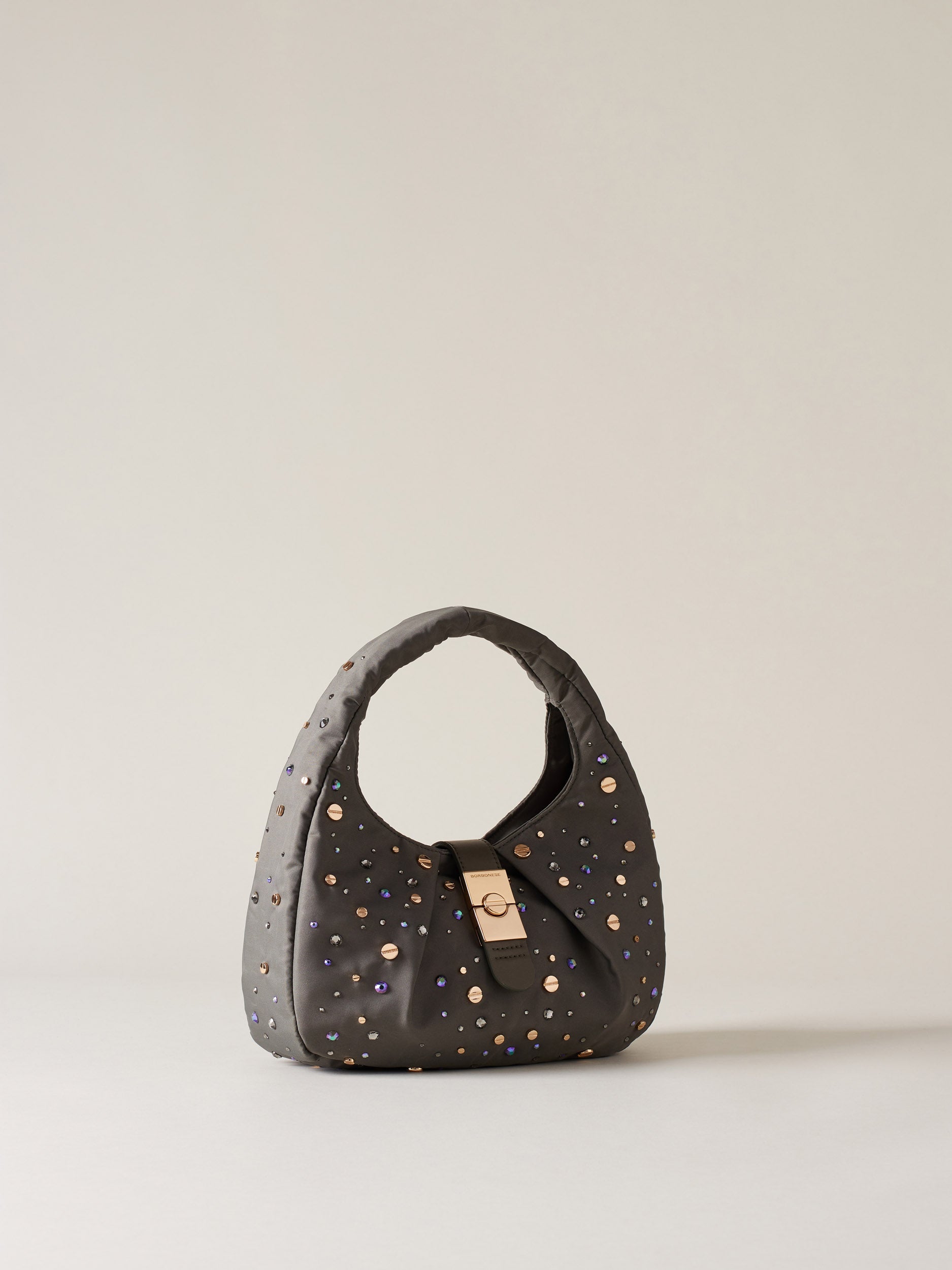 Borbonese 54 Borsa Hobo S Cortina Swarovski Default Title_3