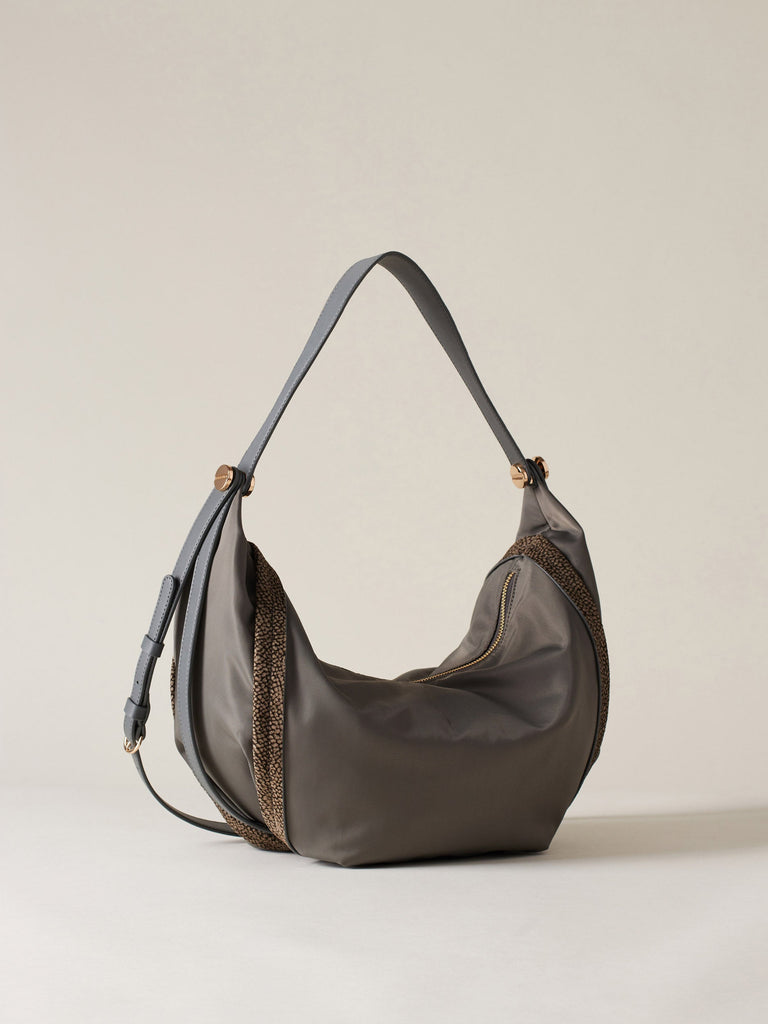 Borbonese 54 Borsa Hobo Medium New Orbit Nylon Default Title_3