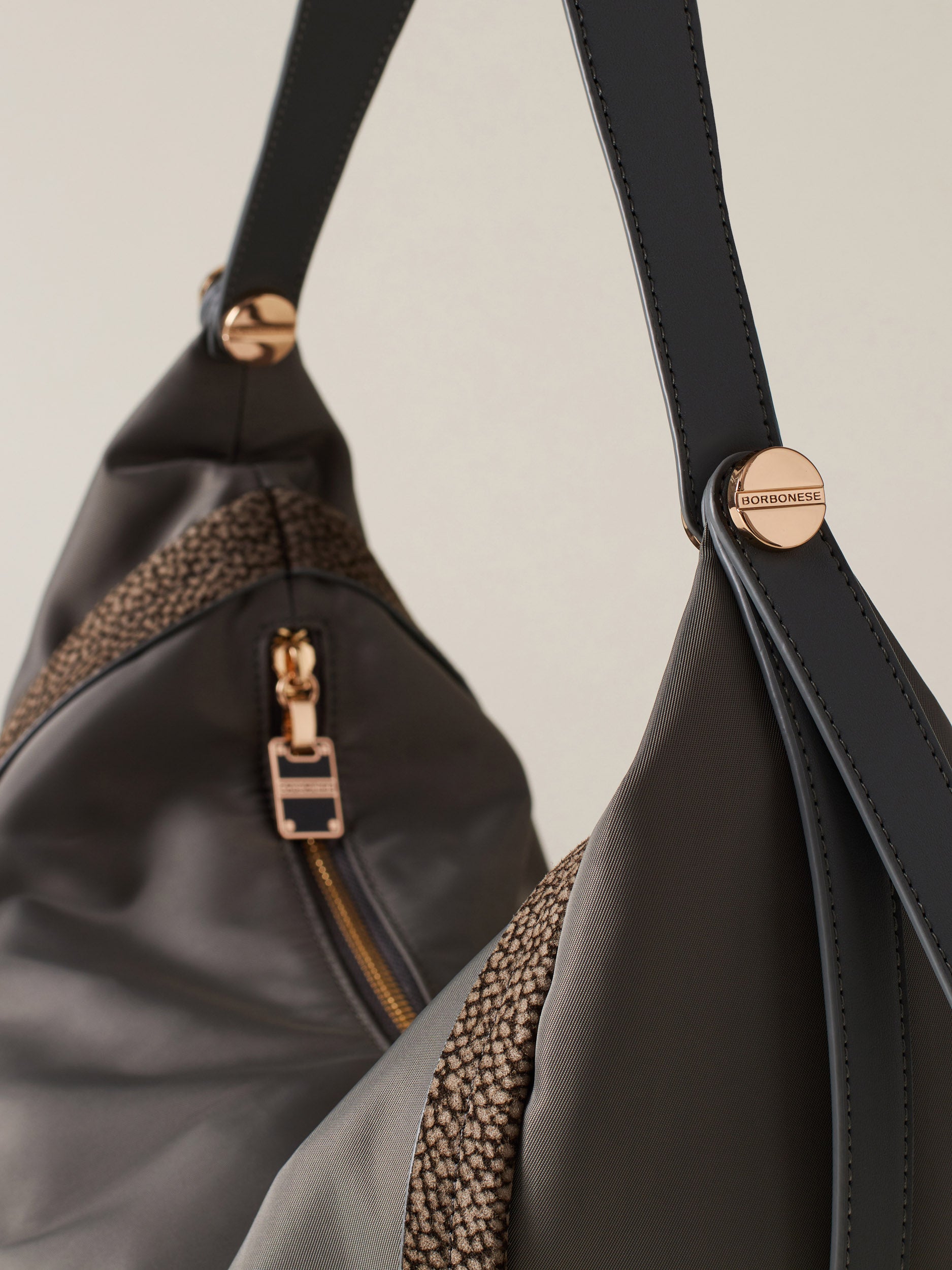 Borbonese 54 Borsa Hobo Medium New Orbit Nylon Default Title_7
