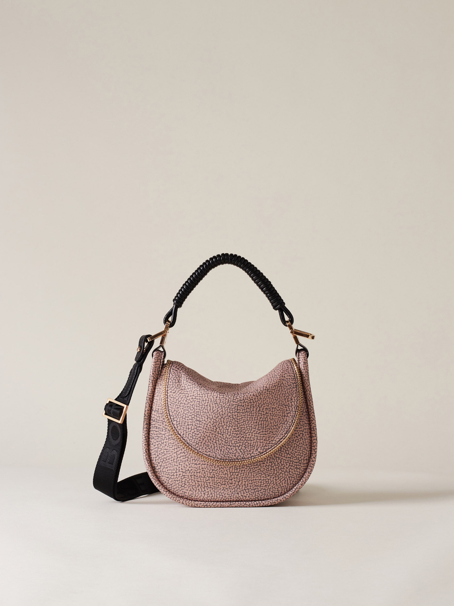 Borbonese 75 Borsa Hobo S C T Horseback Nylon Op Default Title_1