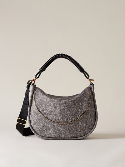 Borbonese 70 Borsa Hobo M C T Horseback Nylon Op Default Title_1
