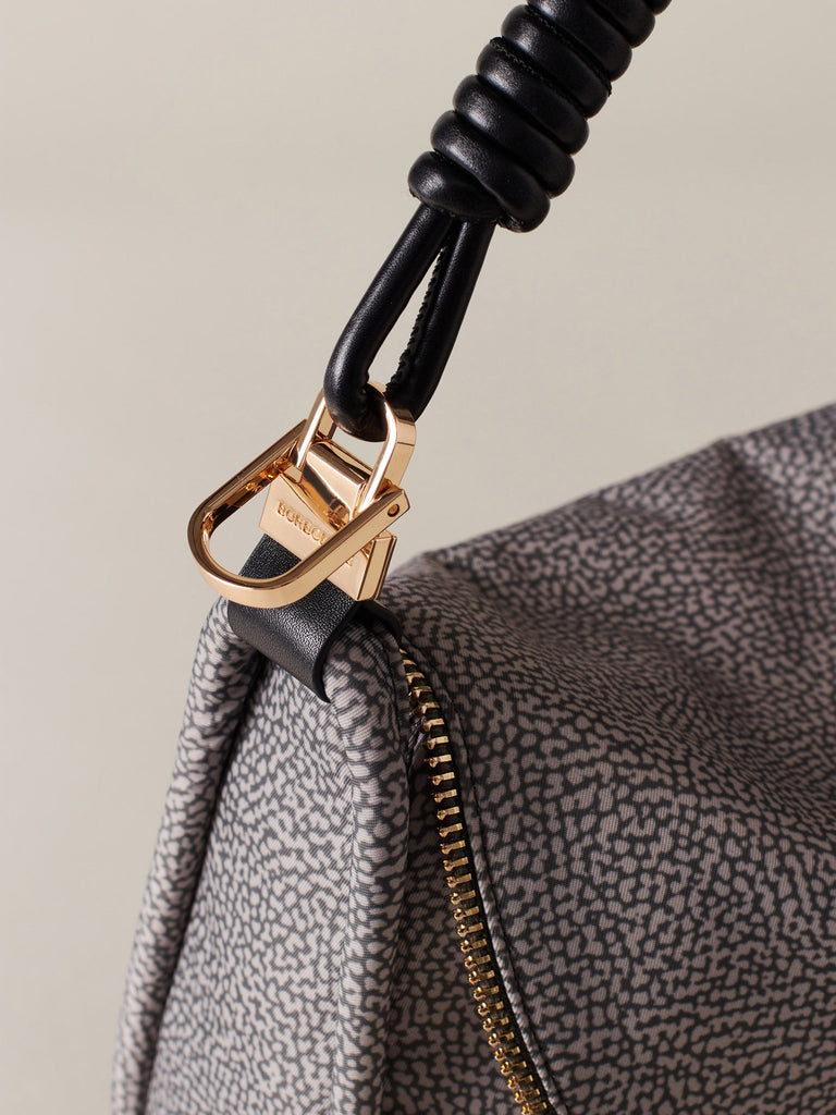 Borbonese 70 Borsa Hobo M C T Horseback Nylon Op Default Title_7