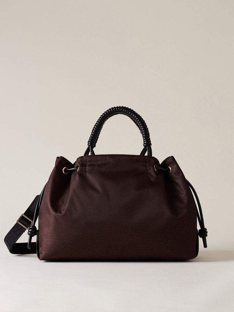 Borbonese 40 Borsa Shopping M C T Horseback Nylon Op Default Title_1