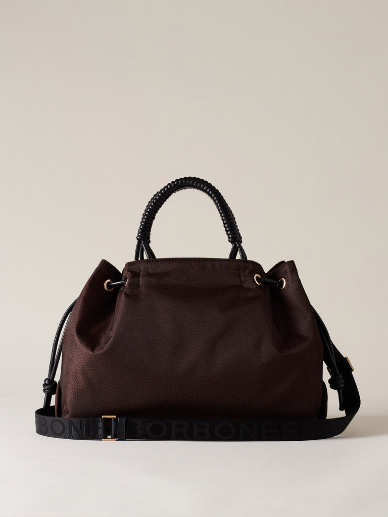 Borbonese 40 Borsa Shopping M C T Horseback Nylon Op Default Title_4