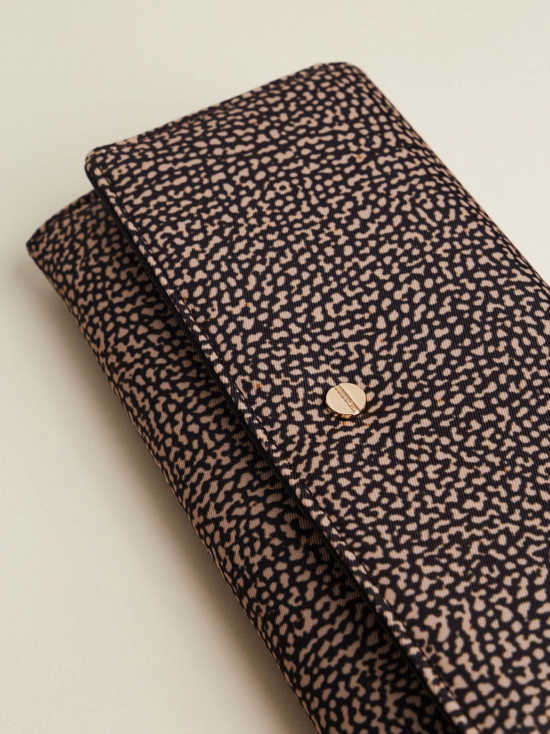 Borbonese  Wallet Large Op Naturale/Nero - 4