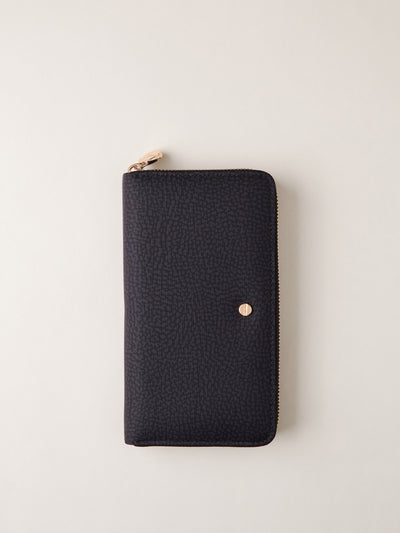 Borbonese 66 P Foglio Large Zip Around Classica _1