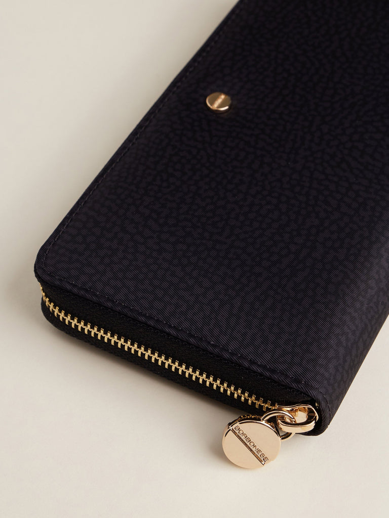 Borbonese 66 P Foglio Large Zip Around Classica _4