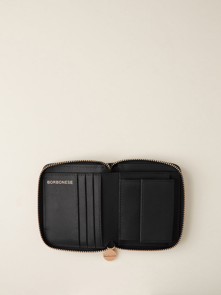 Borbonese 11 P Foglio Medium Zip Around Classica _2