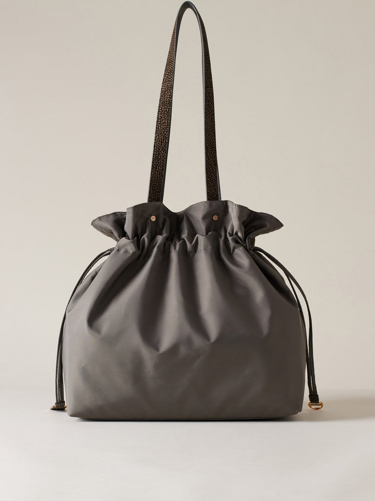 Borbonese 54 Borsa Shopping L Ruffle Nylon Default Title_4