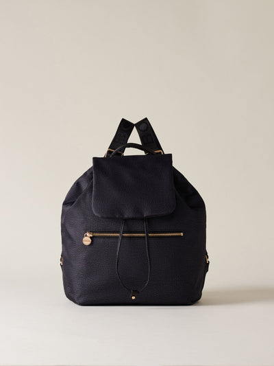 Borbonese  Eco Line Backpack Medium Dark Black - 1